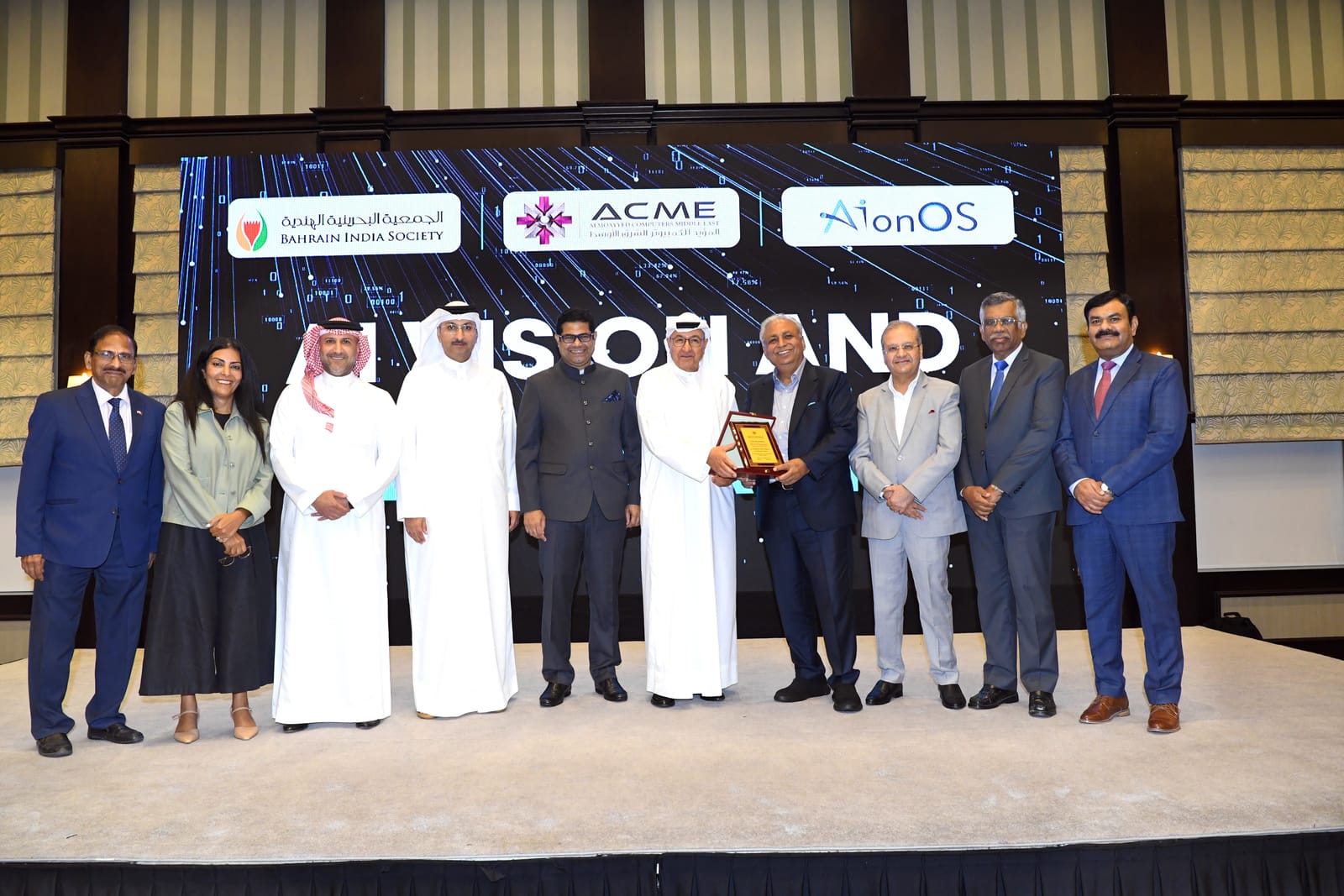 ACME AIonOS AI Vision Visionary event InterContinental Bahrain India Society 2025